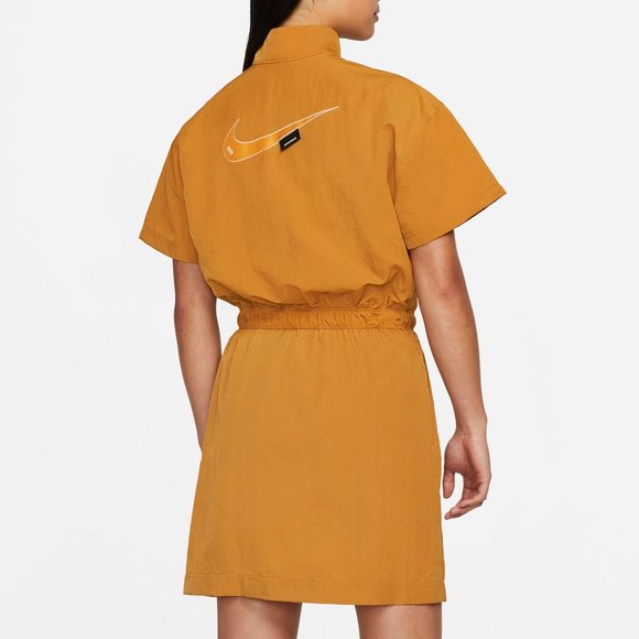 NWT Nike Women's Sportwear Swoosh Woven Dress - Picture 3 of 6